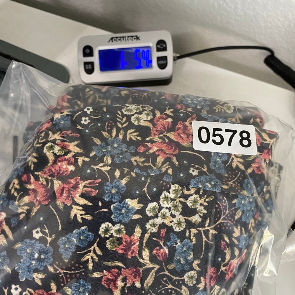 Vintage 80s 90s Floral 2pc Set Button Top & Midi Skirt Side Buttons - Picture 8 of 15